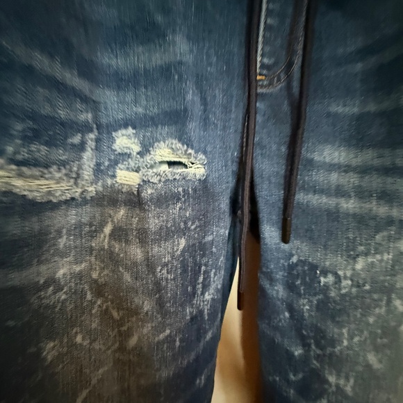 Fashion Nova Men Denim Drawstring Pant SZ M - Picture 5 of 13